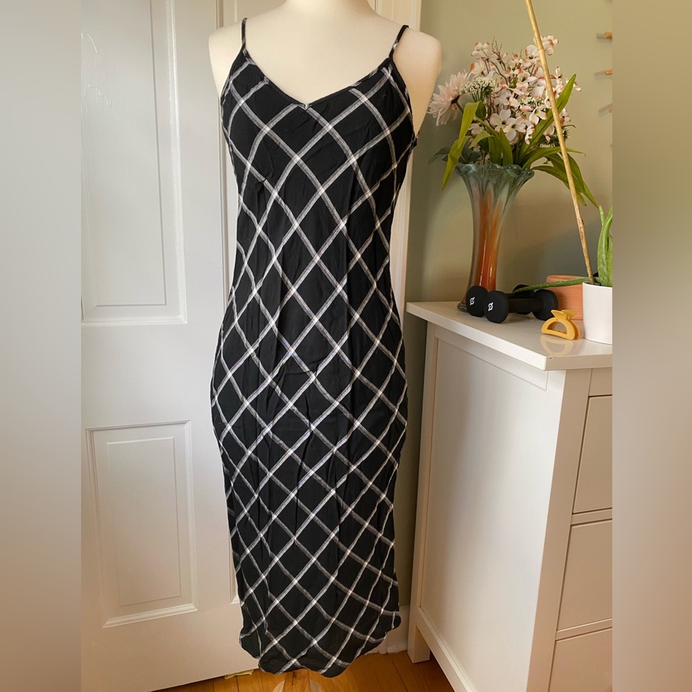 90s style midi slip dress